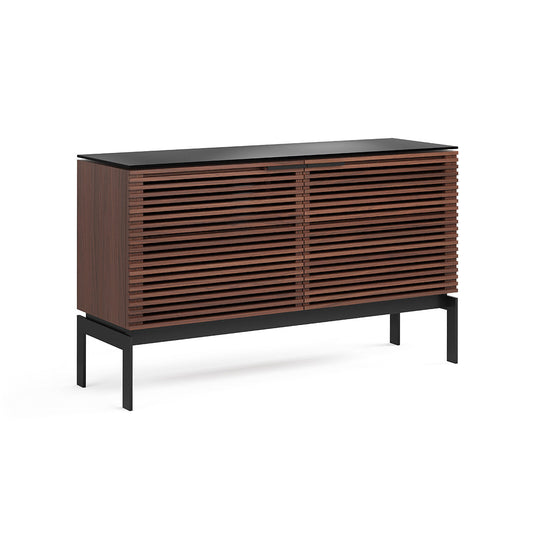 BDI Corridor SV 7128 Storage Cabinet (Chocolate Stained Walnut) - groovevinylvault