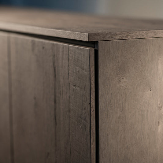 Salamander Chameleon Collection Lancaster 617 RM Single Pro Audio Rack (Rough-Sawn Barnboard Oak) - groovevinylvault