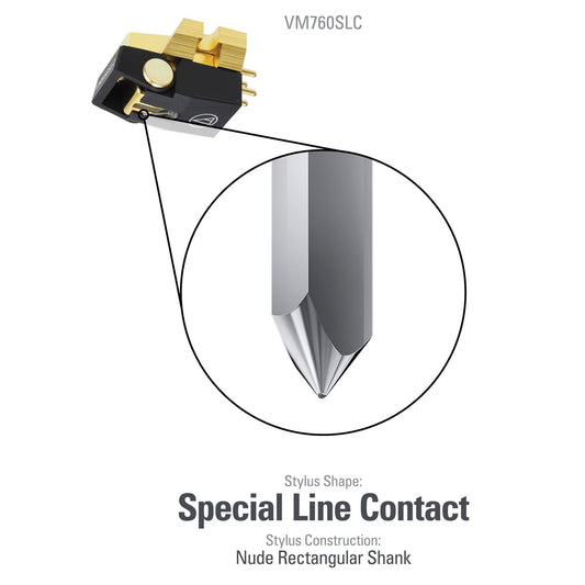 Audio-Technica VM760SLC Dual Moving Magnet Cartridge - groovevinylvault