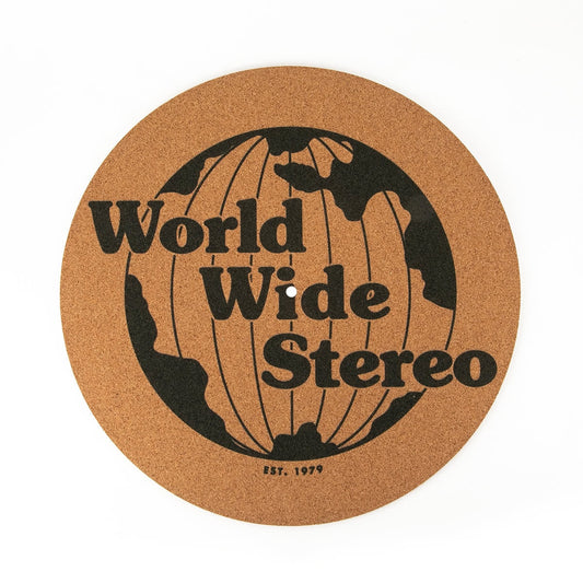 World Wide Stereo 12" Cork Turntable Slipmat - 1979 Special Edition - groovevinylvault