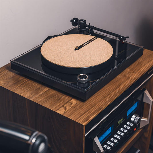World Wide Stereo 12" Cork Turntable Slipmat - groovevinylvault