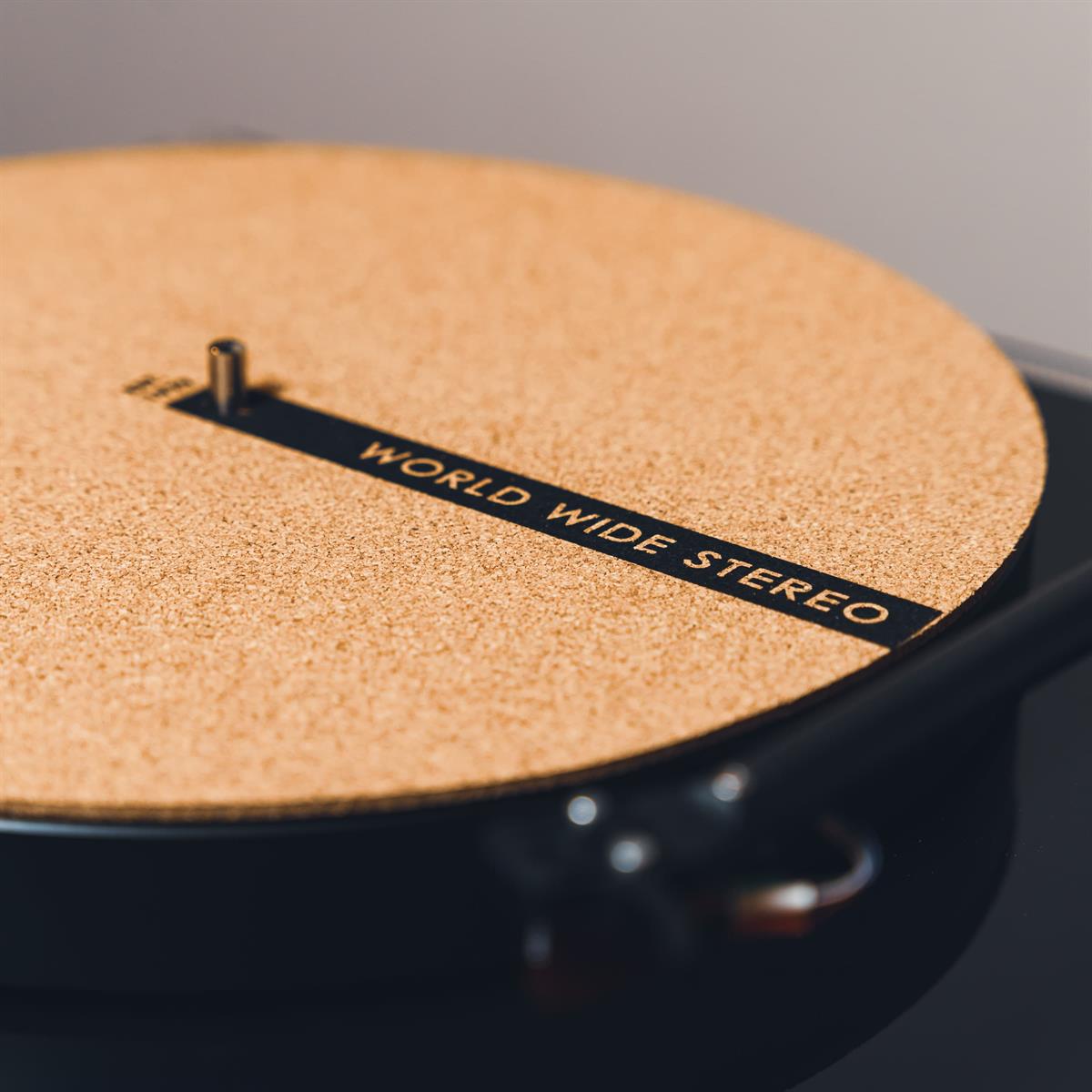 World Wide Stereo 12" Cork Turntable Slipmat - groovevinylvault