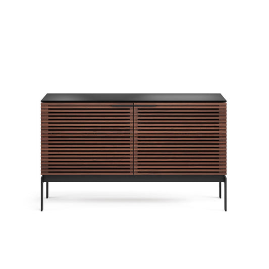 BDI Corridor SV 7128 Storage Cabinet (Chocolate Stained Walnut) - groovevinylvault