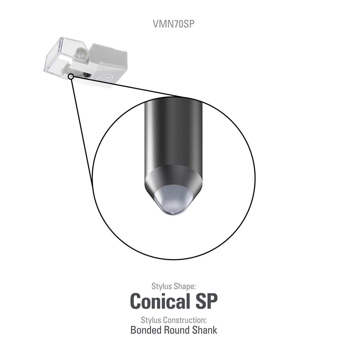 Audio-Technica VMN70SP Replacement Stylus - groovevinylvault